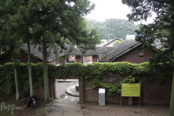 소록도 내 감금실. 소록도 내에 유일하게 ‘담장이 있는’ 건물이다.