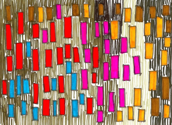 김현우 | 두려움, 270x195mm, 종이에 마카, 2016