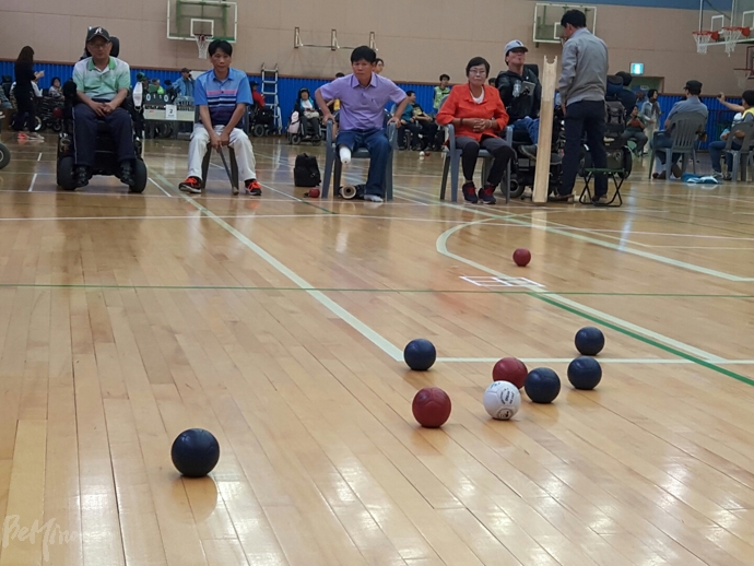 종로·노들 보치아대회 경기 장면