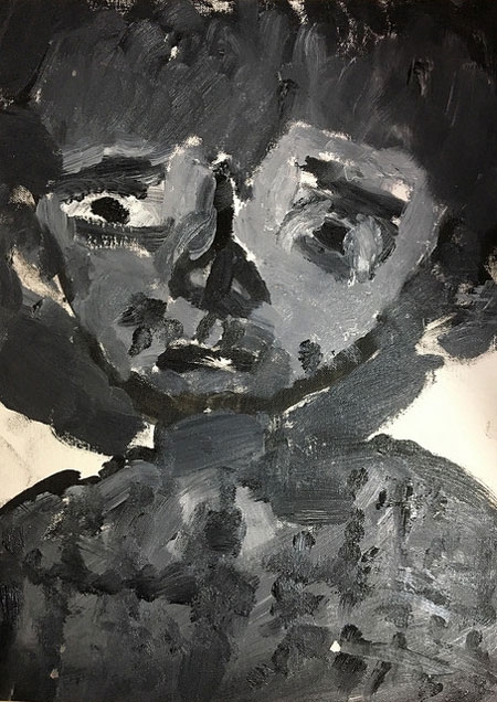 최유리, 초상화, 종이에 유채, 240x320mm, 2017