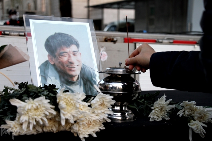 장애등급제 희생자 故송국현 씨 4주기 추모제.