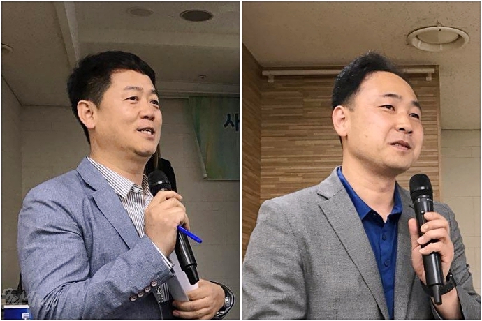 강남수 경위(왼쪽)와 황상연 실장(오른쪽)