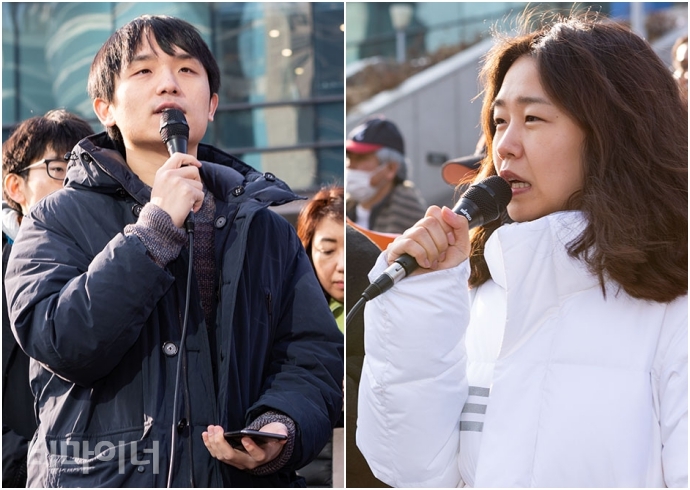 홍정훈 참여연대 사회복지위원회 간사, 김도희 서울사회복지공익법센터 변호사 (왼쪽부터) 