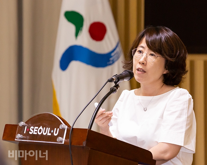 채여라 한국환경정책평가연구원 선임연구위원이 발언하고 있는 모습. 사진 박승원