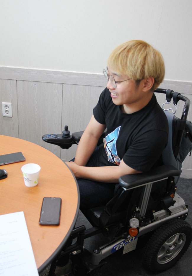 김진욱 씨. 사진제공 대구사람장애인자립생활센터 김진욱 씨. 사진제공 대구사람장애인자립생활센터