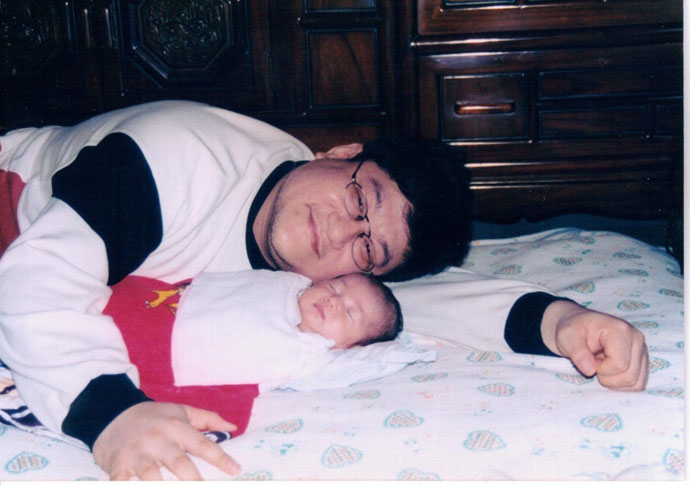 딸 세린이와 함께. 사진 정태수열사추모사업회