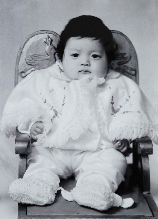 내 백일사진. 사진제공 은주