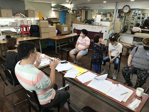 6월 26일 서울시 권리중심형 공공일자리에서 노동하기를 원하는 중증장애인들이 면접을 보고 있다. 사진 김필순