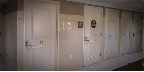 샌프란시스코 연방준비은행 성중립 화장실 입구 ⓒ박한희