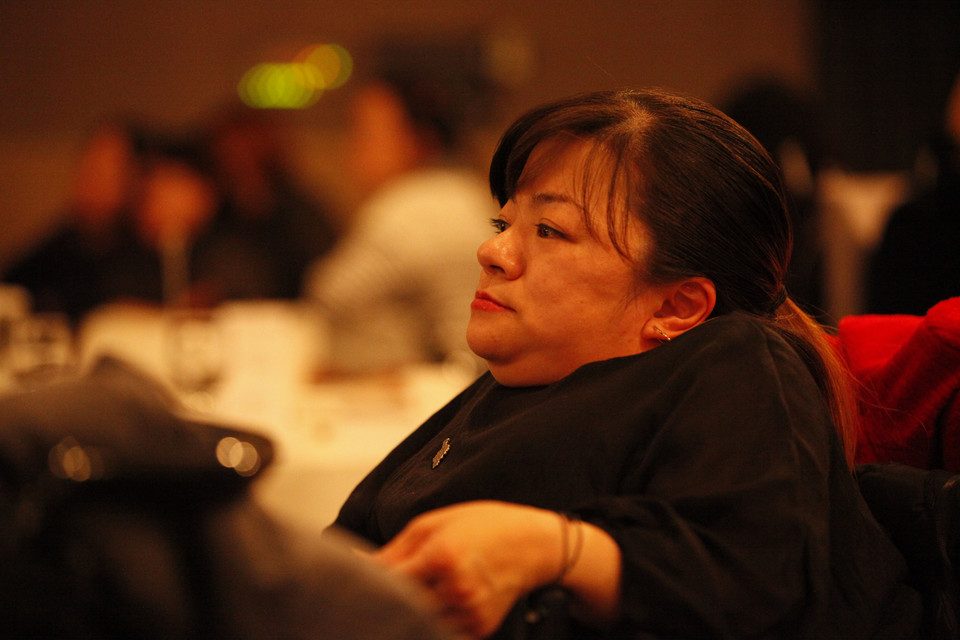 2018년 장애여성공감 20주년 기념식에서 조미경 활동가. 사진 제공 장애여성공감 