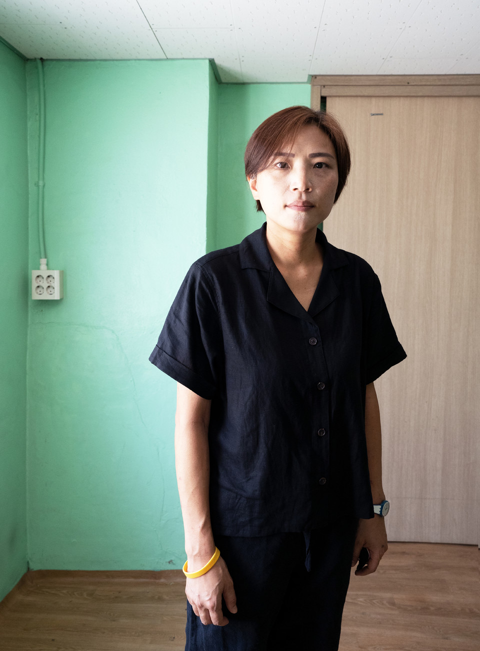 이제는 텅 빈 향유의집에서 김정하 활동가. 사진 현다혜