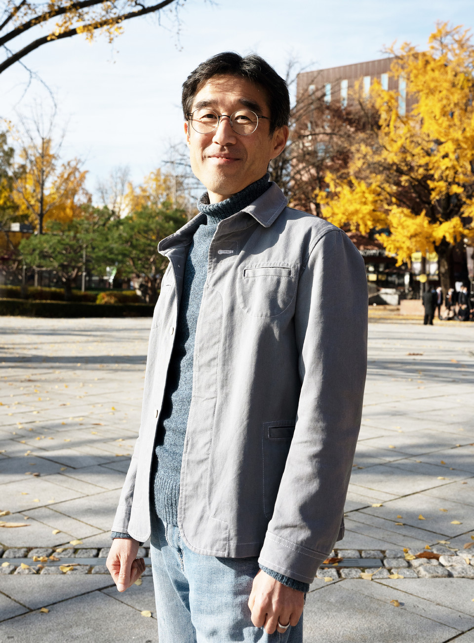 11월 14일, 노들야학 인근 마로니에공원에서 김도현 활동가. 사진 현다혜