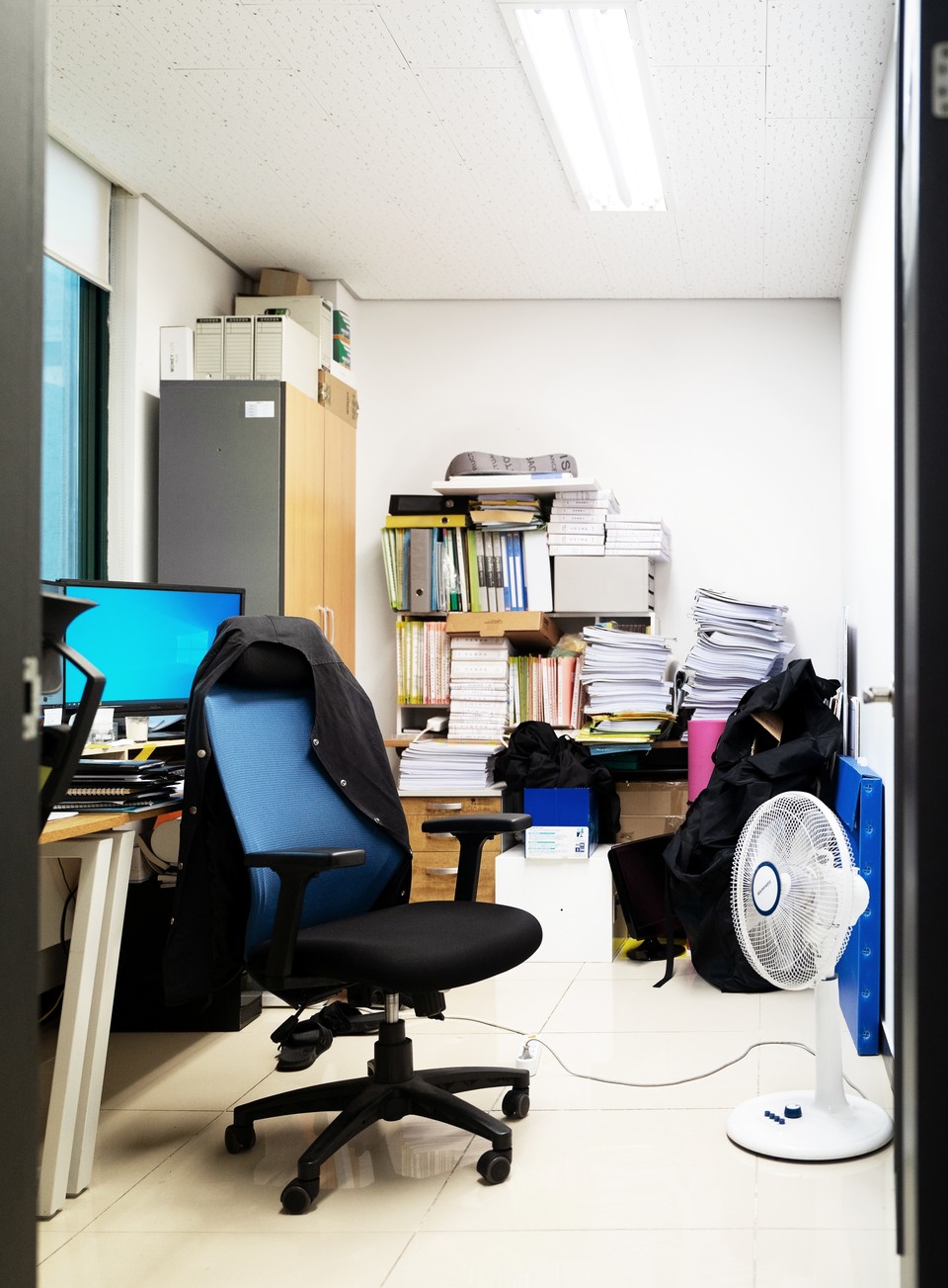 최근 피플센터 사무실은 이사를 했다. 이사 전 송효정 활동가 자리. 사진 현다혜