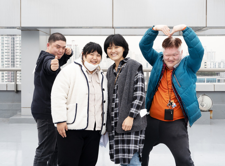 피플센터 활동가 김대범, 박경인, 송효정, 문석영. 사진 현다혜