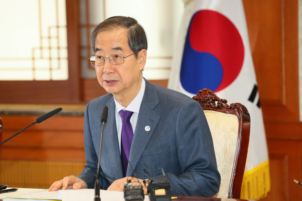 한덕수 국무총리가 9일 오후 2시 열린 장애인정책조정위원회에서 발언하고 있다. 사진 국무조정실·국무총리비서실