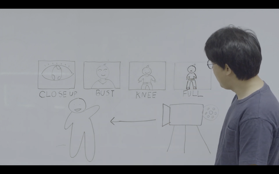 미디어강사가 어려운 영어로 쇼트사이즈를 설명하고 있다. 사진 서울장애인인권영화제