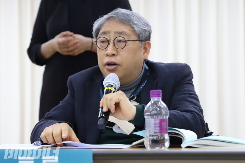 우주형 나사렛대학교 인간재활학과 교수가 발언하고 있다. 사진 하민지