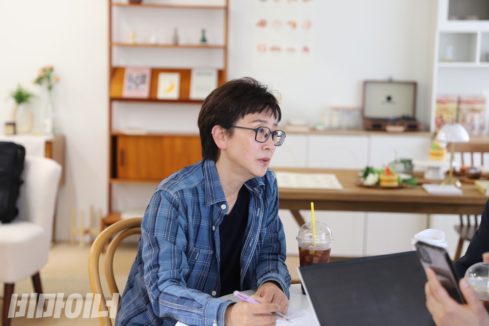 김종옥 전국장애인부모연대 문화예술특별위원회 위원장이 이야기하고 있다. 사진 김소영