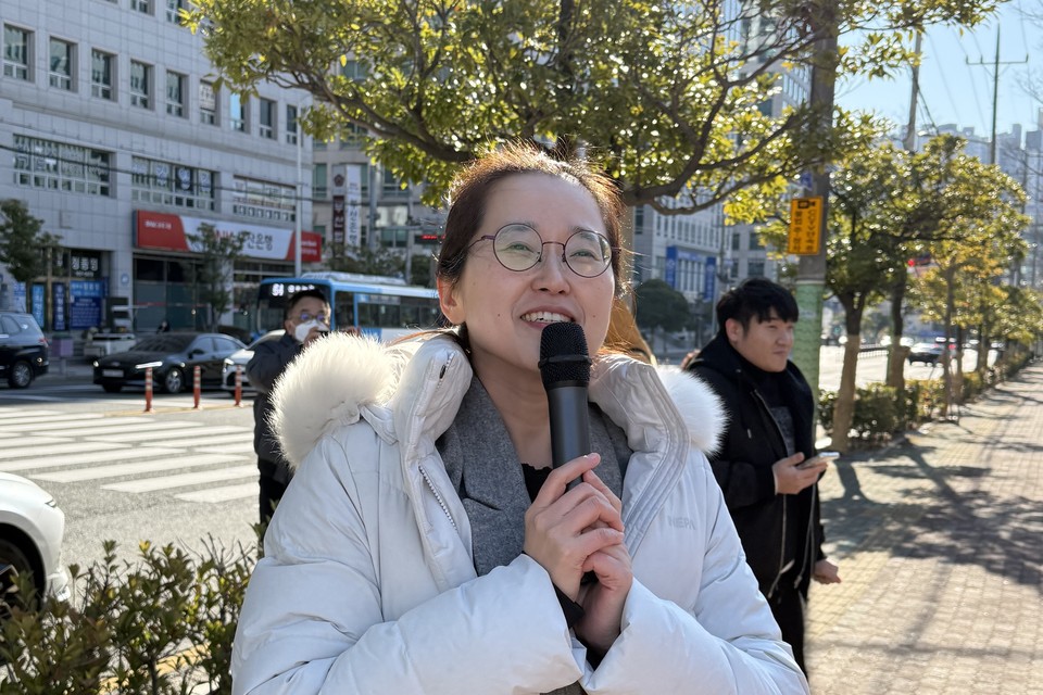 이주언 공익법단체 두루 변호사가 발언하고 있다. 사진 장애인차별금지추진연대 제공