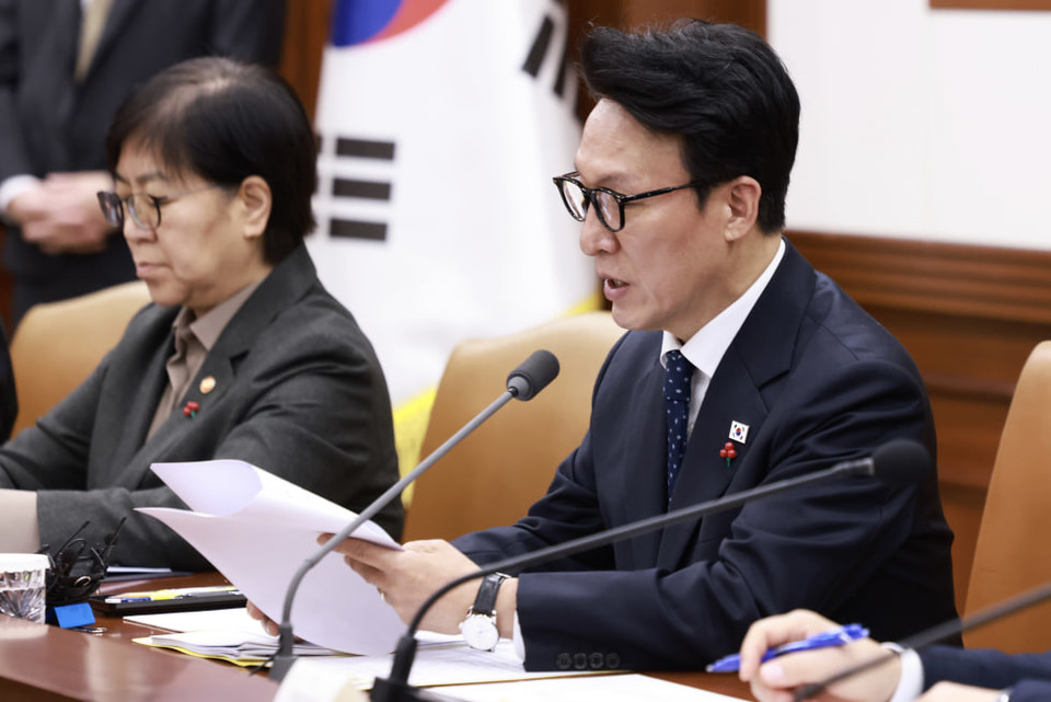 지난 1월 15일, 김민석 국무총리가 정부서울청사에서 열린 국가정책조정회의를 주재, 모두발언을 하고 있다. 사진 국무총리실 홈페이지 