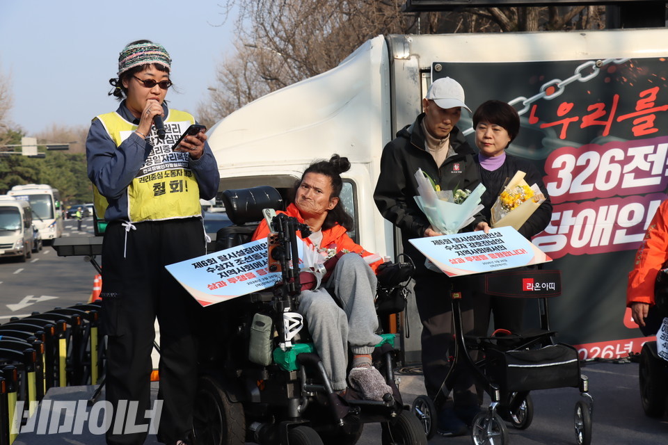 탈시설장애인상을 수상한 조선동 씨. 사진 김소영